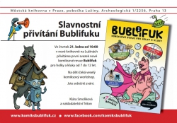 Klára Smolíková slavnostně přivítá komiksovou revue Bublifuk