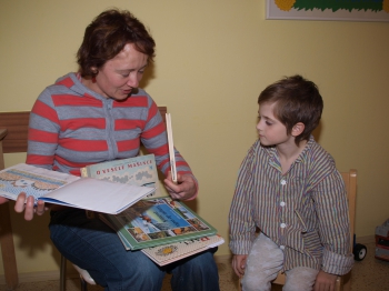 Čtení dětem v nemocnici v Jihlavě